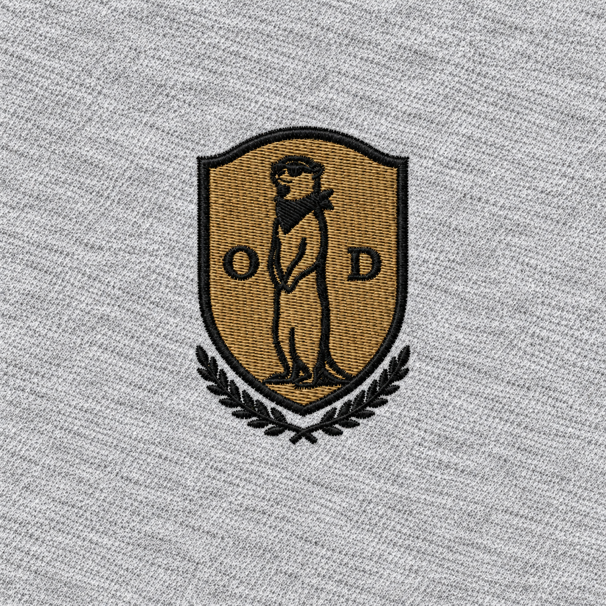 Grey Heritage Crest Embroidered Oversized T-Shirt